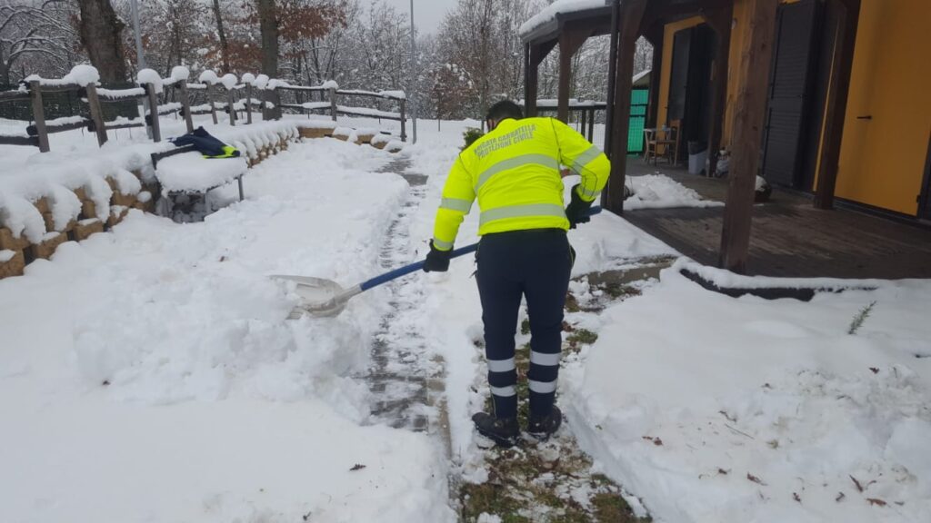 Intervento emergenza neve ad Amatrice